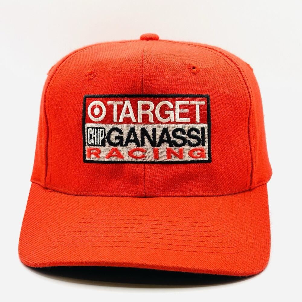 Target Chip Ganassi Racing Hat Cap Felix Sabates IndyCar Adjustable Red SnapBack